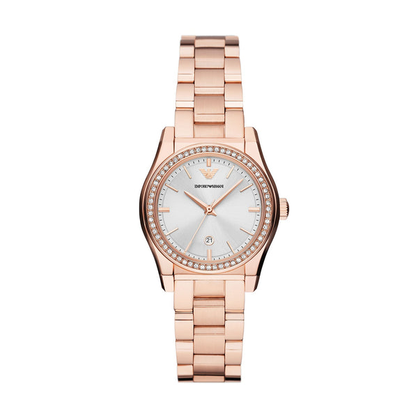 Emporio Armani Federica Rose Gold Stainless Steel Women's Watch