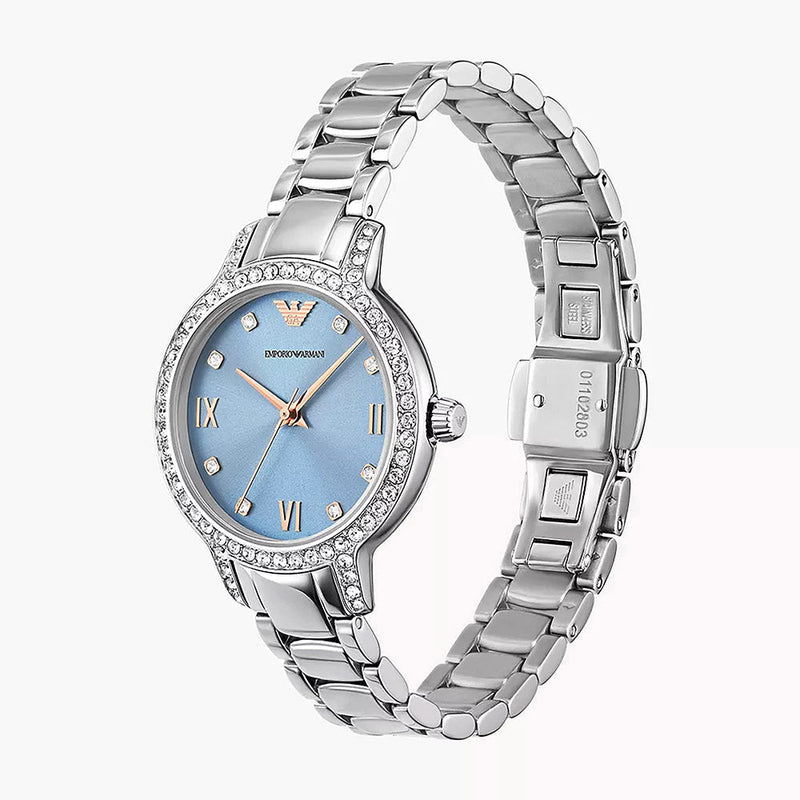 Emporio Armani Cleo Silver Stainless Steel Women's Watch