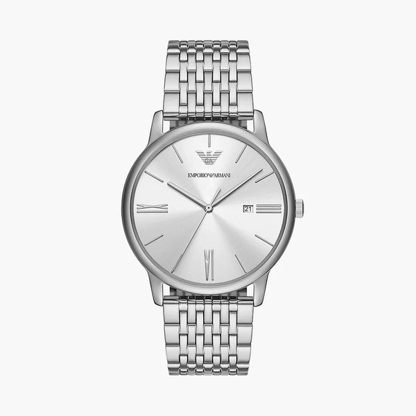 Emporio Armani Minimalist Men's Silver Stainless Steel Watch