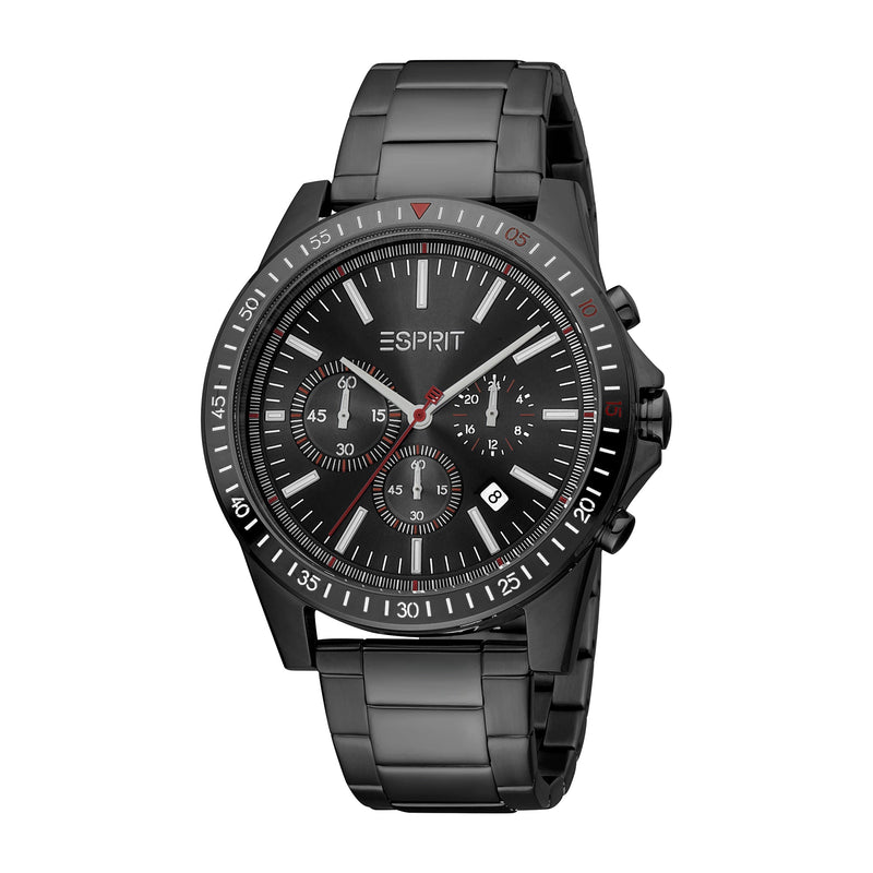 Esprit Men's Chronograph Fashion Quartz Analog Black Watch