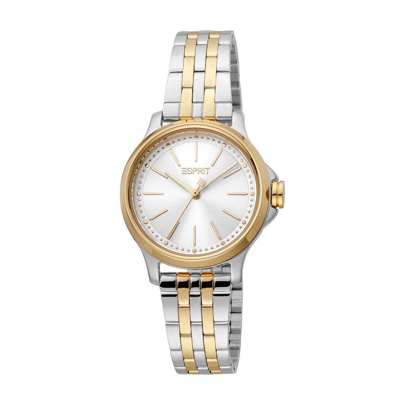 Esprit Women's 2 Hands Fashion Quartz Analog Two Tone Silver and Gold Watch