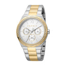 Esprit Women's Multi Function Fashion Quartz Analog Two Tone Silver and Gold Watch