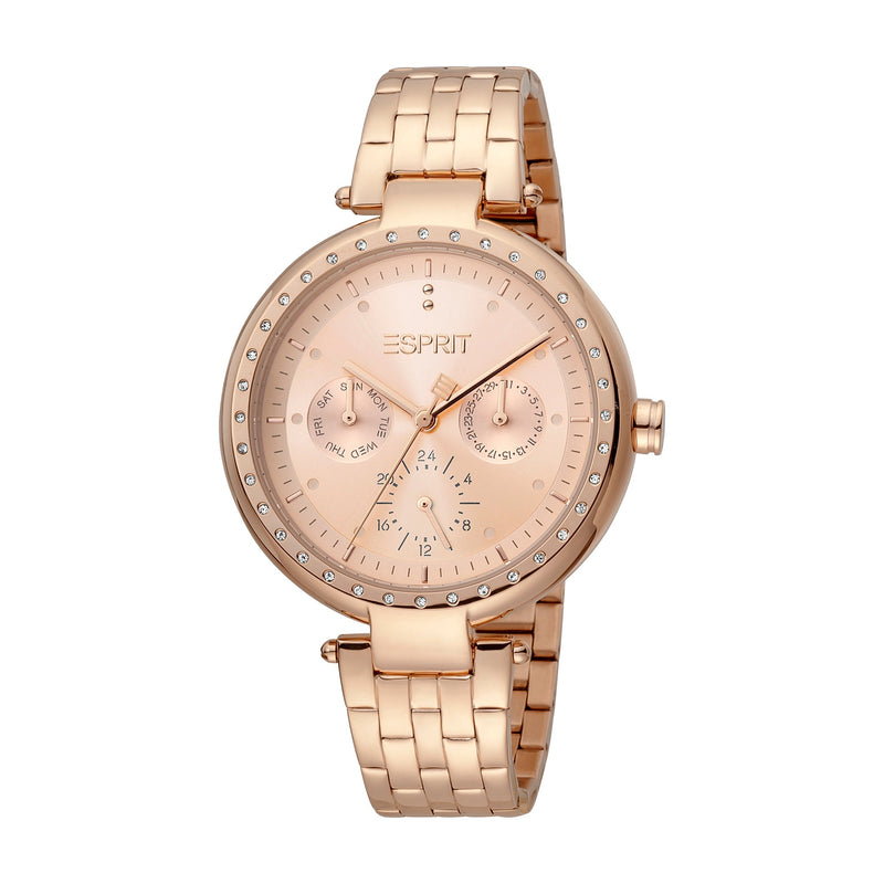 Esprit Women's Multi Function Fashion Quartz Analog Rose Gold Watch