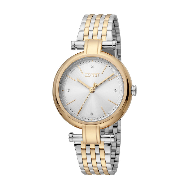 Esprit Women's 2 Hands Fashion Quartz Analog Two Tone Silver and Gold Watch