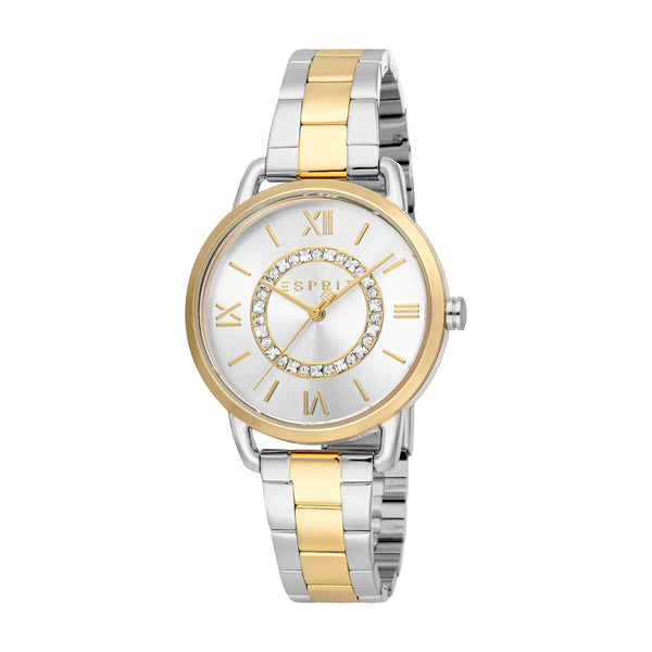 Esprit Women's Fashion Quartz Two Tone Silver and Gold Watch