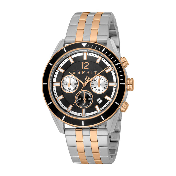 Esprit Men's Fashion Quartz Two Tone Silver and Rose Gold Watch