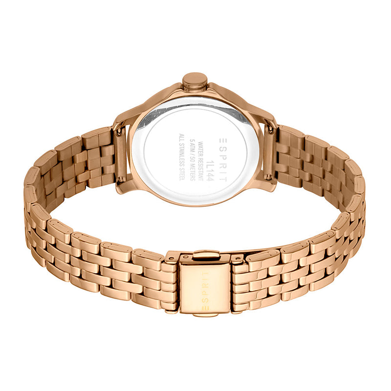 Esprit Women's Bent Ii Fashion Quartz Rose Gold Watch