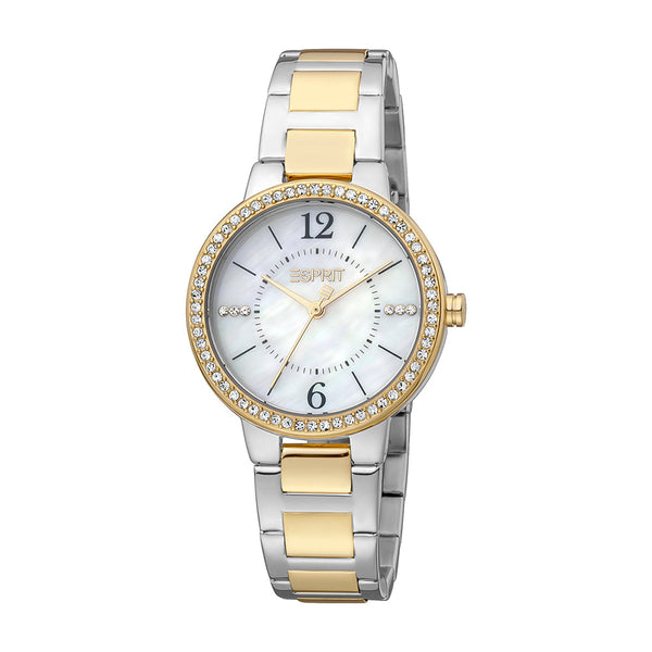 Esprit Women's Kyla Fashion Quartz Two Tone Silver and Gold Watch