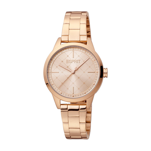 Esprit Women's Pointy Fashion Quartz Rose Gold Watch