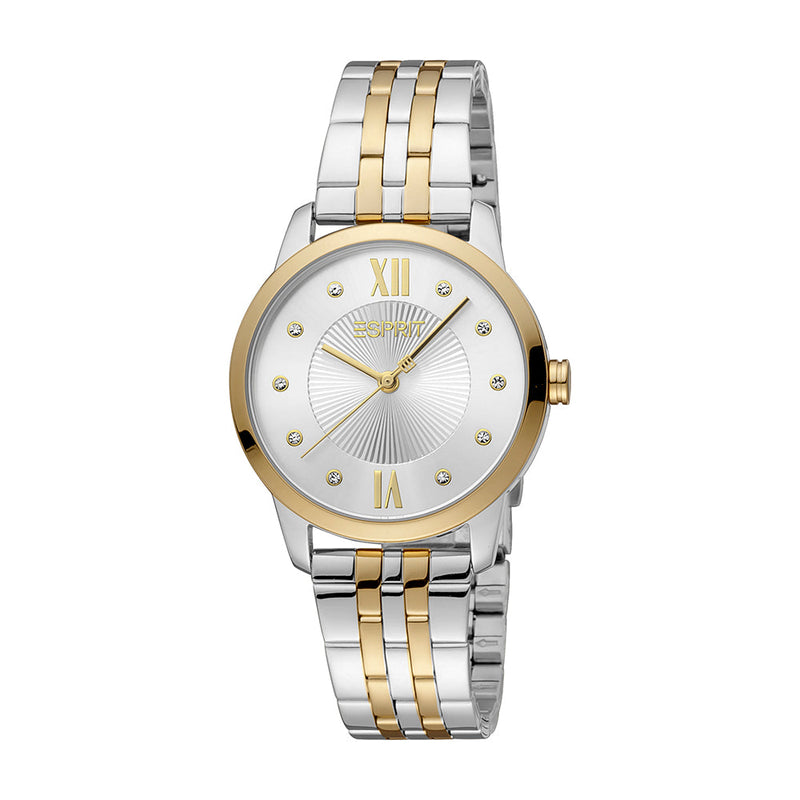 Esprit Women's Lille Fashion Quartz Two Tone Silver and Gold Watch