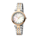 Esprit Women's Laila Dot Fashion Quartz Two Tone Silver and Rose Gold Watch