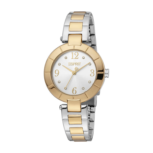 Esprit Women's Aria Set Fashion Quartz Two Tone Silver and Gold Watch