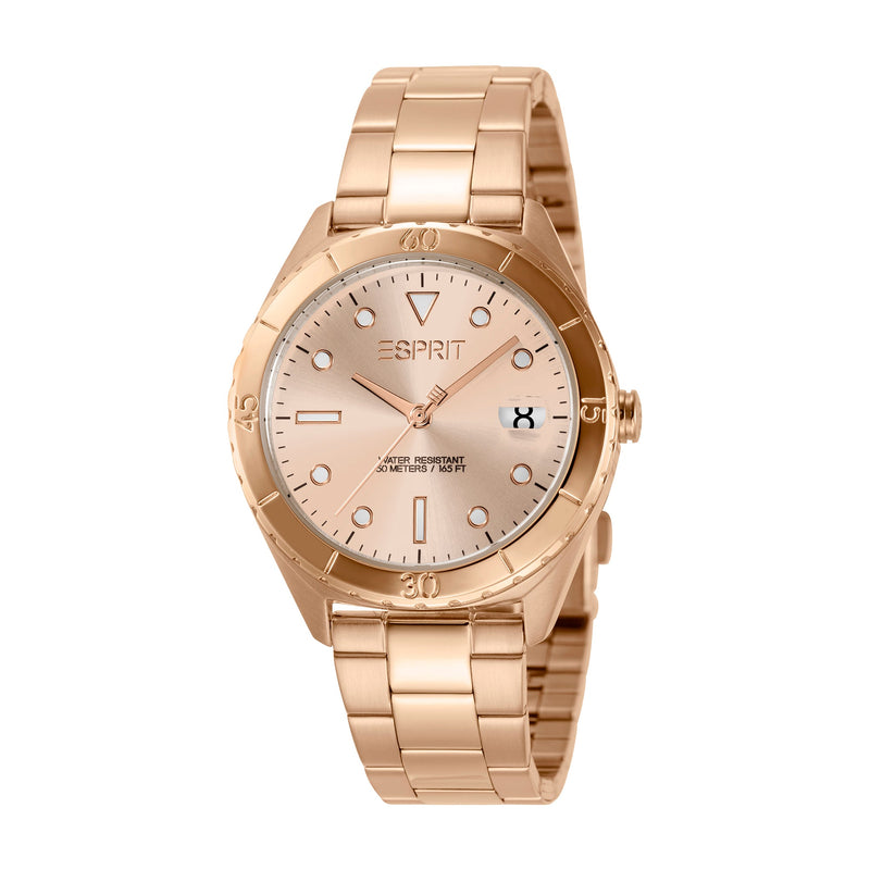 Esprit Women's Storm Fashion Quartz Rose Gold Watch