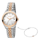 Esprit Women's Madison Fashion Quartz Two Tone Silver and Rose Gold Watch