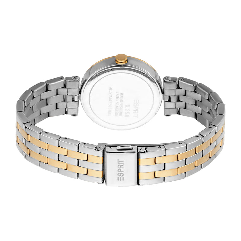 Esprit Women's Nova Fashion Quartz Two Tone Silver and Gold Watch