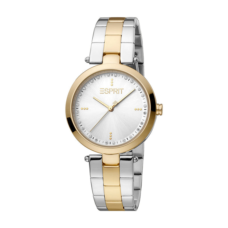 Esprit Women's Mila Fashion Quartz Two Tone Silver and Gold Watch