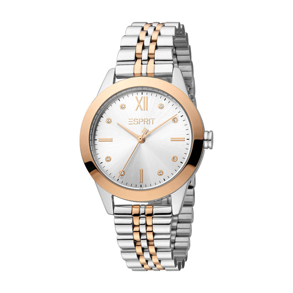 Esprit Women's Willow Fashion Quartz Two Tone Silver and Rose Gold Watch