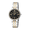 Esprit Women's Cara Glam Fashion Quartz Two Tone Silver and Gold Watch
