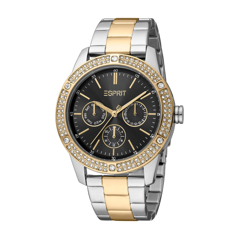 Esprit Women's Amara Fashion Quartz Two Tone Silver and Gold Watch