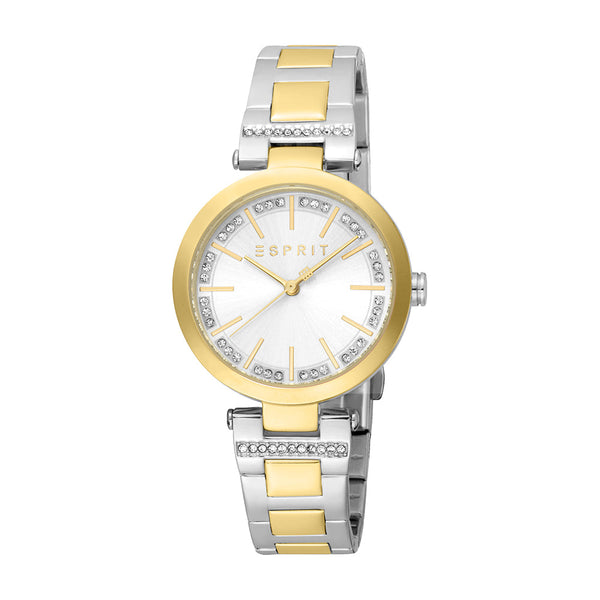 Esprit Women's Fashion Quartz Two Tone Silver and Gold Watch