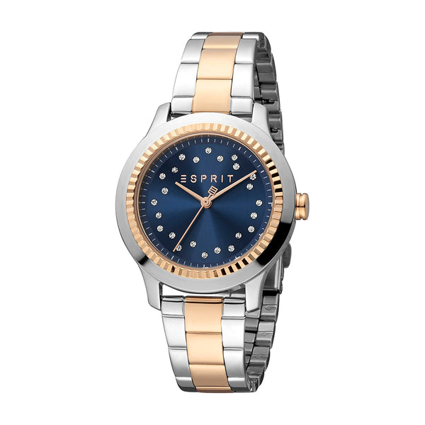 Esprit Women's Joyce Fashion Quartz Two Tone Silver and Rose Gold Watch