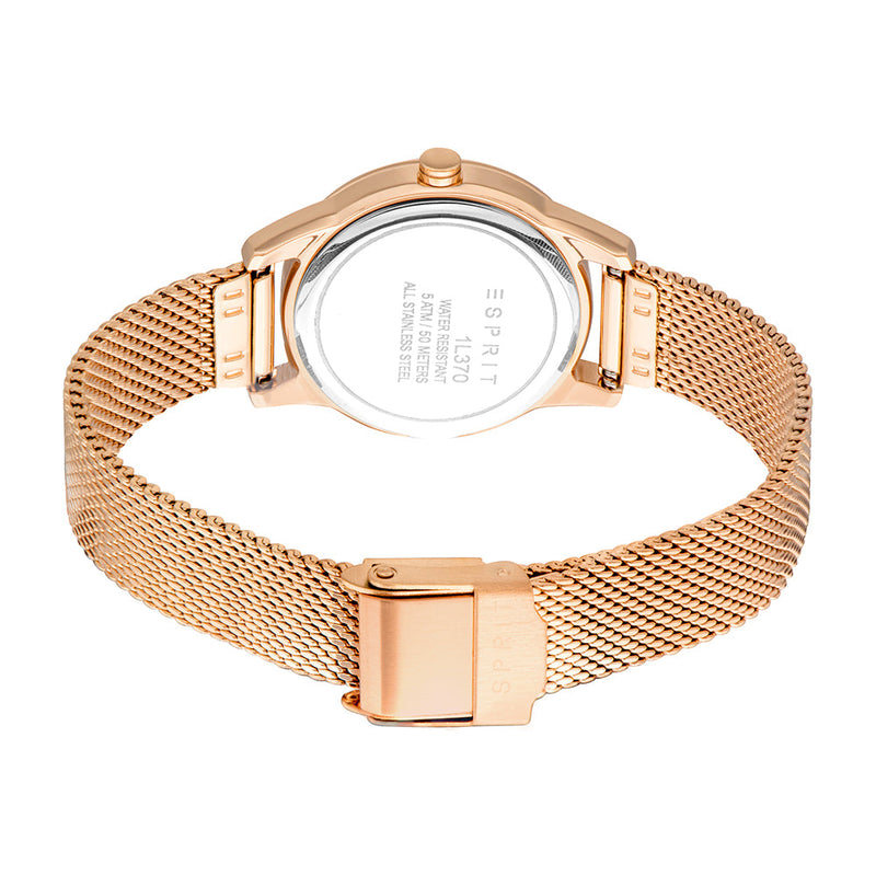 Esprit Rose Gold For Women's Fashion Quartz Watch