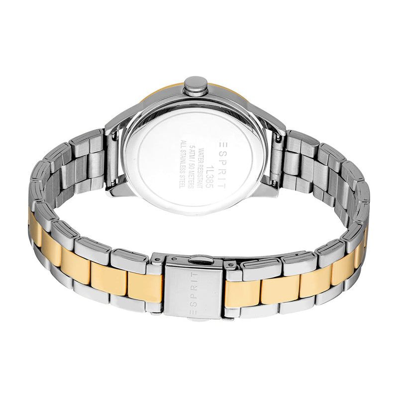 Esprit Women's Fashion Quartz Two Tone Silver and Gold Watch