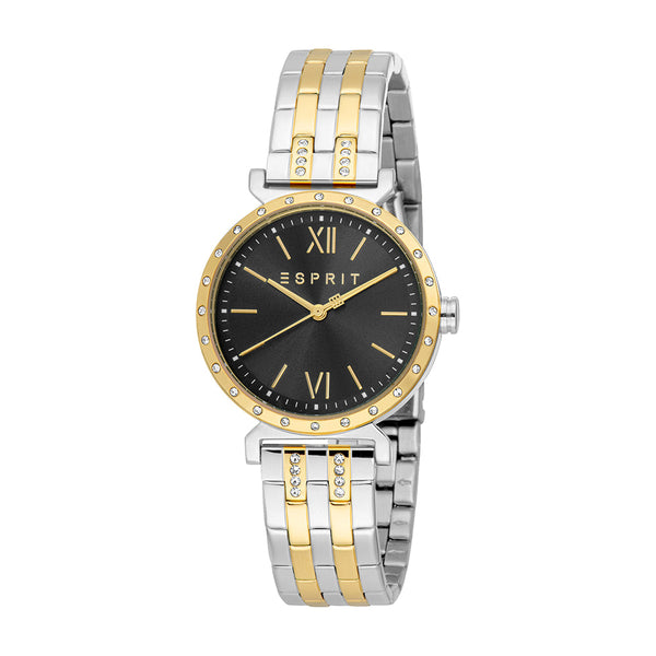 Esprit Women's Fashion Quartz Two Tone Silver and Gold Watch