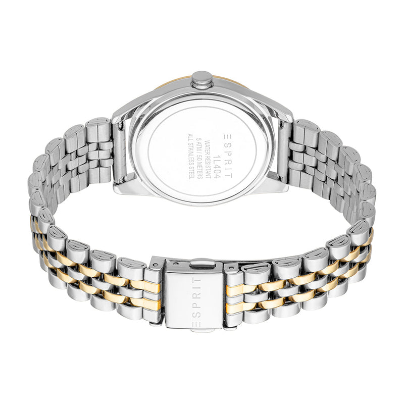 Esprit Women's Fashion Quartz Two Tone Silver and Gold Watch