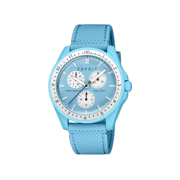 Esprit Unisex Fashion Eco-Ceramic Quartz Light Blue Watch