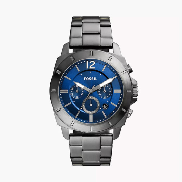 Fossil Privateer Men's Smoke Stainless Steel Watch