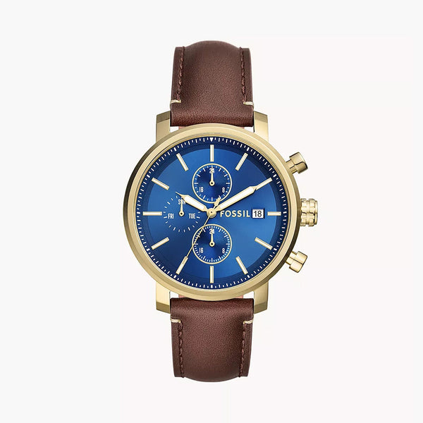 Fossil Rhett Men's Brown Pro-Planet Leather Watch