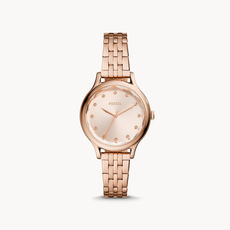 Fossil Laney Rose Gold Stainless Steel Women's Watch - BQ3862