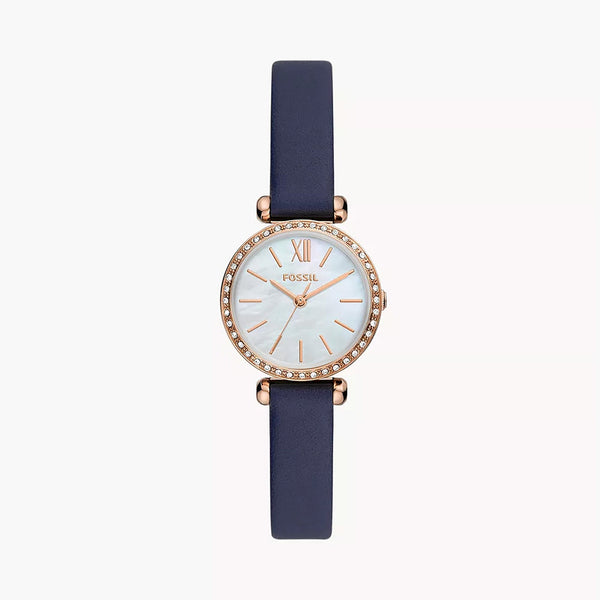 Fossil Tillie Mini Women's Blue Pro-Planet Leather Watch