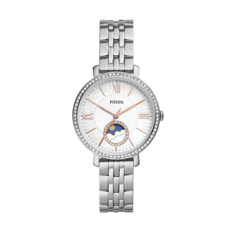 Fossil Jacqueline Sun Moon Multifunction Stainless Steel Women's Watch - ES5164