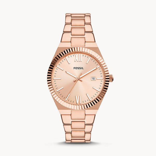 Fossil Scarlette Rose Gold Stainless Steel Women's Watch - ES5258