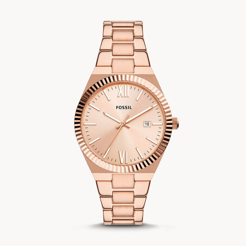 Fossil Scarlette Rose Gold Stainless Steel Women's Watch - ES5258