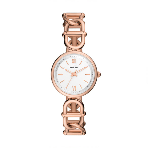 Fossil Carlie Women's Three-Hand Rose Gold-Tone Stainless Steel Watch - ES5273