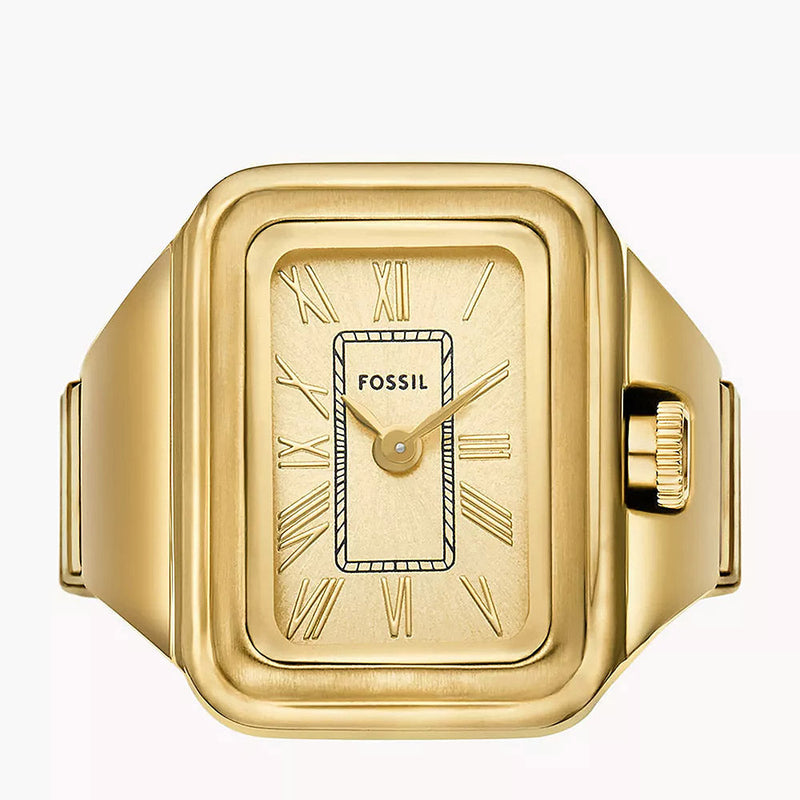 Fossil Raquel Women's Watch Ring Gold Stainless Steel Women's Watch