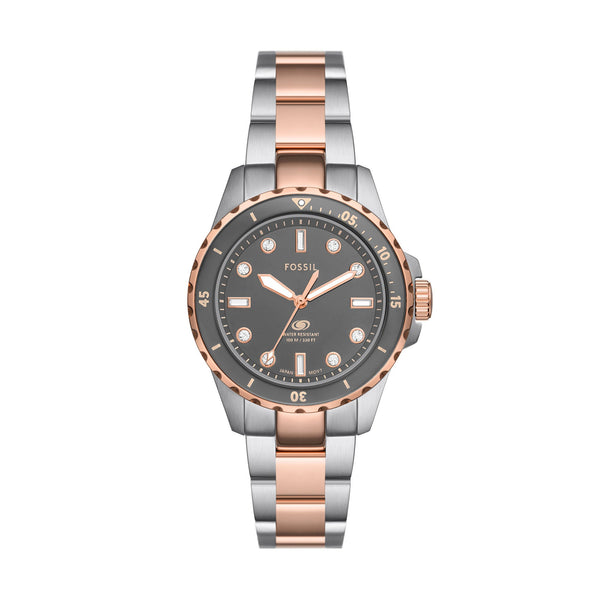 Fossil Blue Women's 2-Tone Stainless Steel Watch