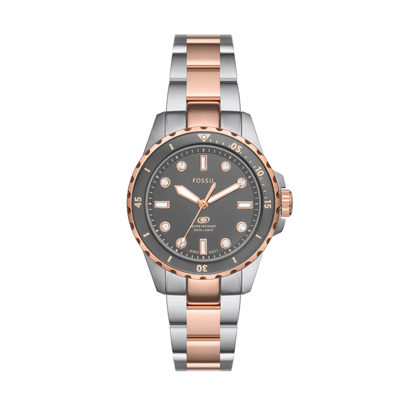 Fossil Blue Women's 2-Tone Stainless Steel Watch