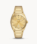 Fossil Everett Three-Hand Date Gold-Tone Stainless Steel Men's Watch - FS5965
