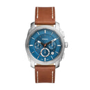 Fossil Machine Silver Stainless Steel Men's Watch