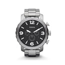 Fossil Nate Chronograph Stainless Steel Men's Watch - JR1353