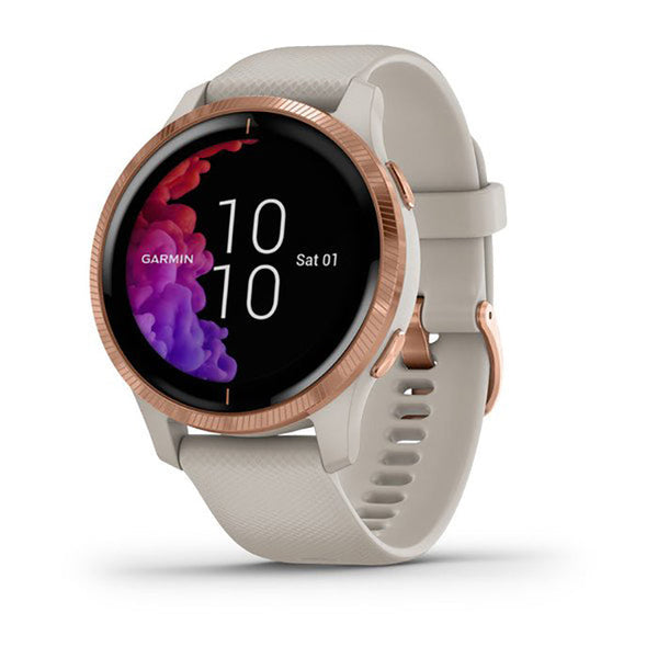 Garmin Venu Light Sand Rose Gold Case Full Display Watch - 010-02173-24