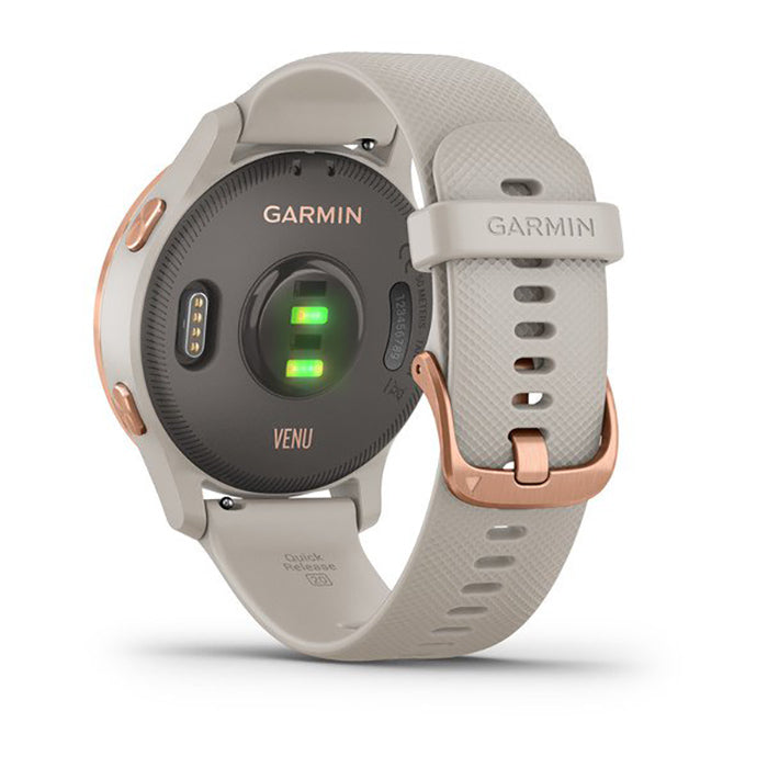 Garmin Venu Light Sand Rose Gold Case Full Display Watch - 010-02173-24