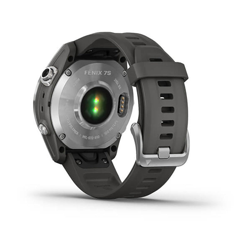 Garmin Fenix 7S Silver With Graphite Band Full Color Display Watch - 010-02539-01