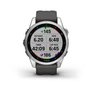 Garmin Fenix 7S Silver With Graphite Band Full Color Display Watch - 010-02539-01