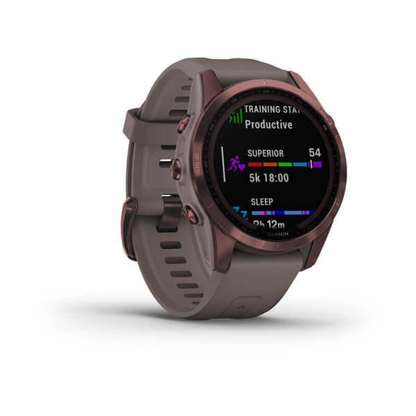 Garmin Fenix 7S Sapphire Dark Bronze Titanium With Shale Gray Band - 010-02539-29