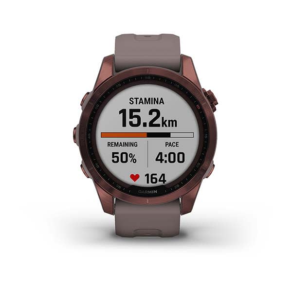 Garmin Fenix 7S Sapphire Dark Bronze Titanium With Shale Gray Band - 010-02539-29